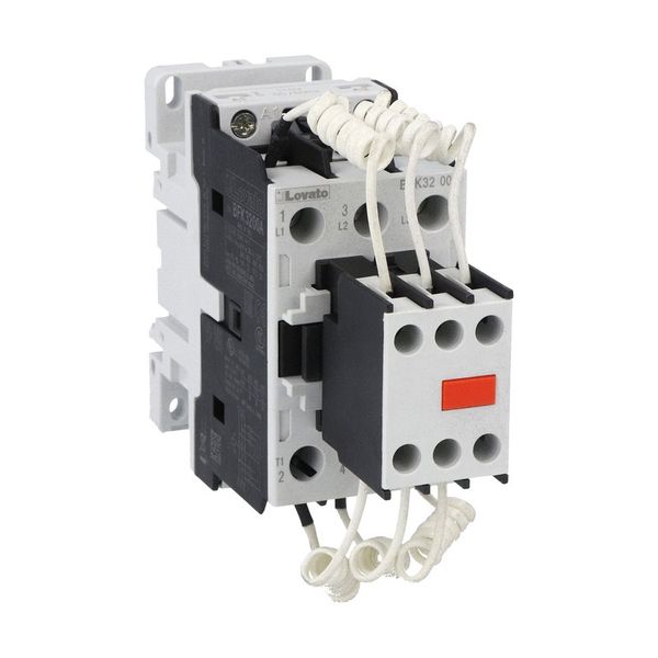 Contactor for power factor correction with AC control circuit, including limiting resistors, maximum IEC operational power 400V = 25kvar, coil 48VAC 60Hz image 1
