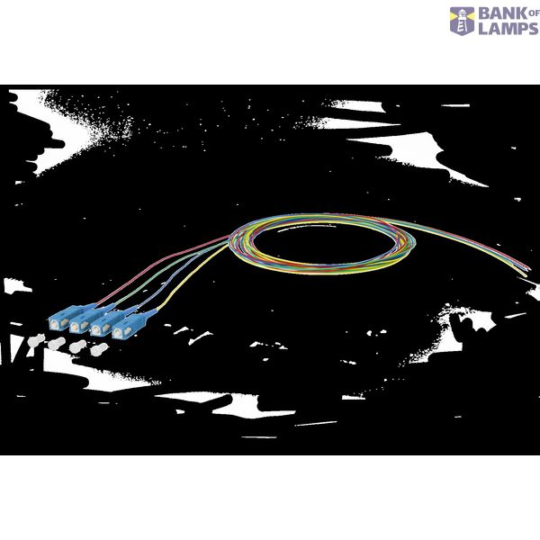 OpDAT pigtail SC-UPC, OS2, 4 colors image 1