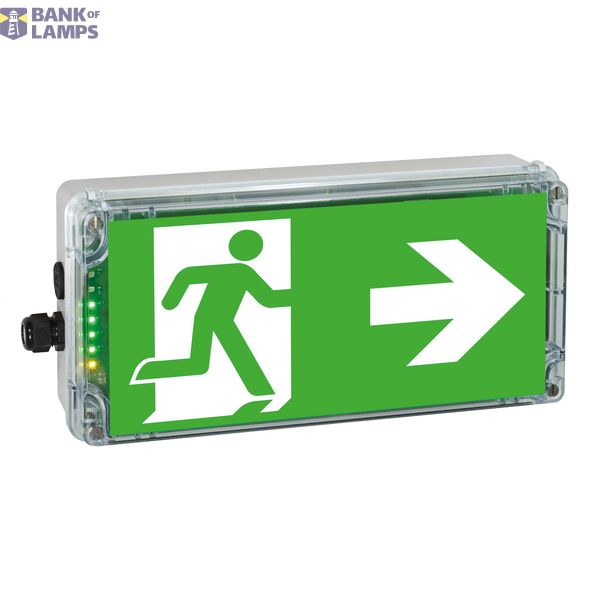EX-protected emerg.luminaire EXIT N zone1/21 LED 3h 230V AC image 1