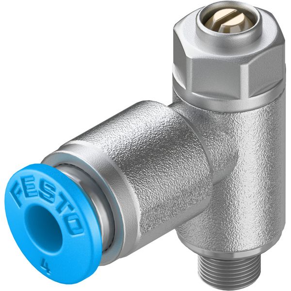 GRLZ-M5-QS-4-D One-way flow control valve image 1