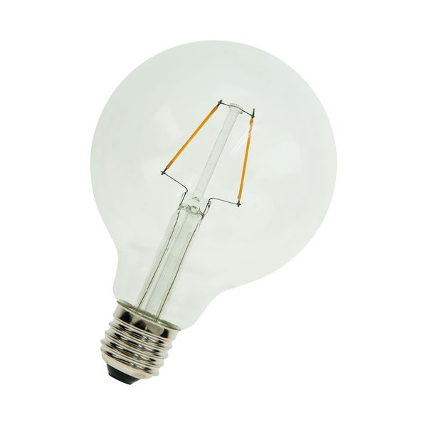LED Filament G95 E27 240V 2W 2700K Clear image 1