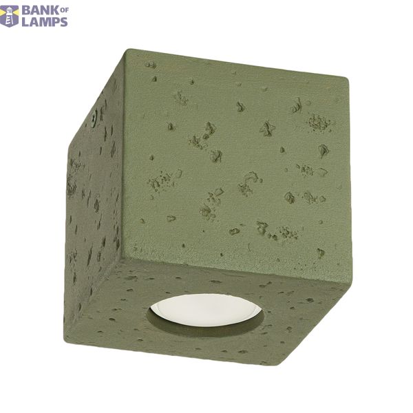 Ceiling lamp QUAD concrete olive green image 6