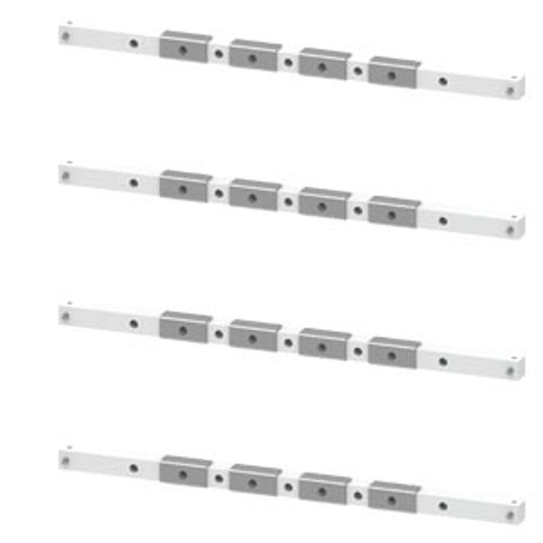 Holder for copper busbar, 3WA size I, W: 600 mm, 1 set=4 units image 1
