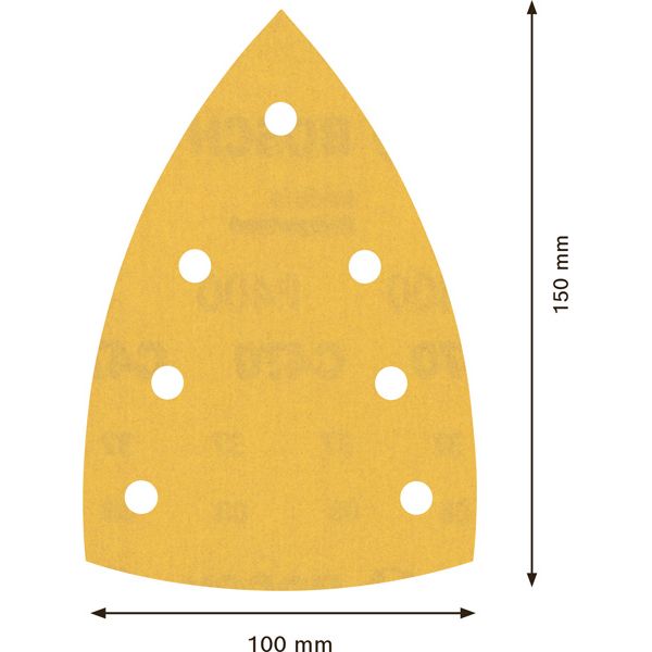 EXPERT C47 Sandpaper with 7 holes for Multi Sanders 1 x 15 mm, G 4 1-pc image 1
