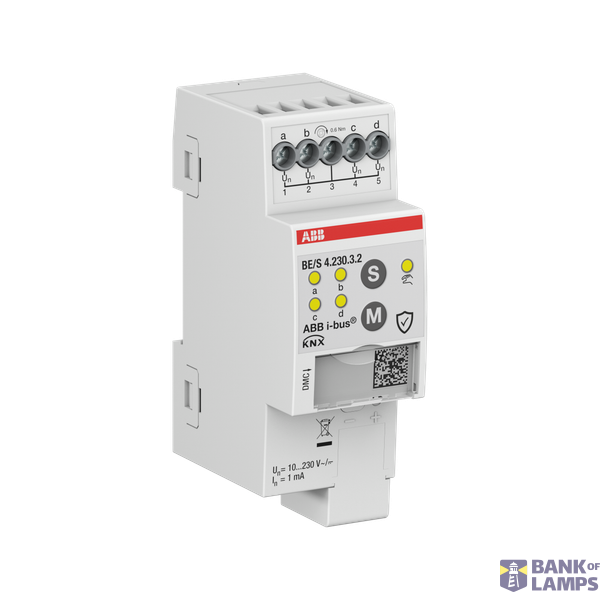 Binary Input, 4-fold, 10-230 V, MDRC  Manual Operation, MDRC image 2