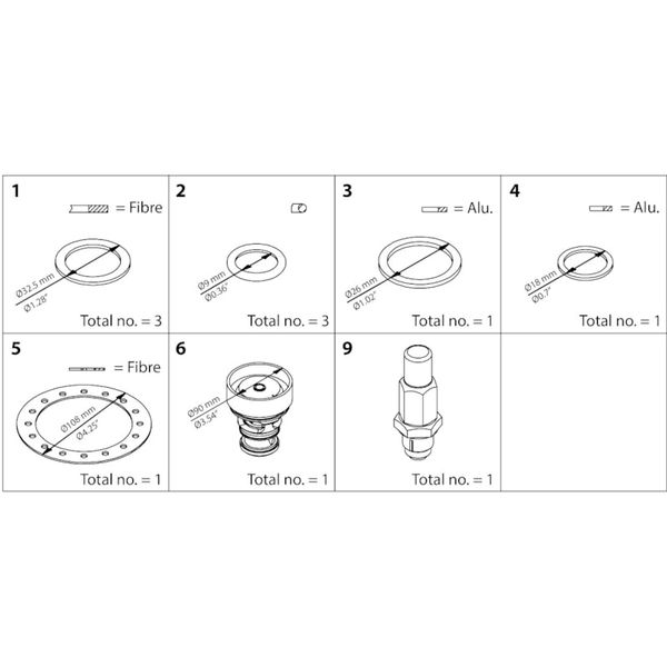 ICS 50  Overhaul kit image 1