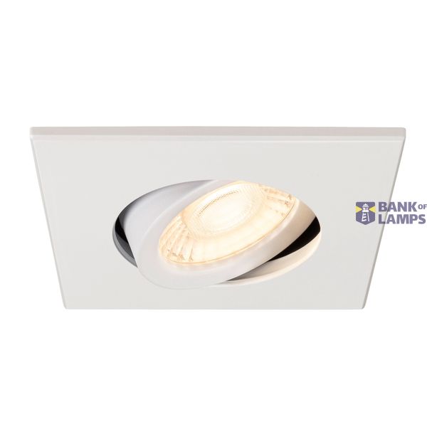 UNIVERSAL DOWNLIGHT cover, for downlight IP20, pivoting, square, white image 3