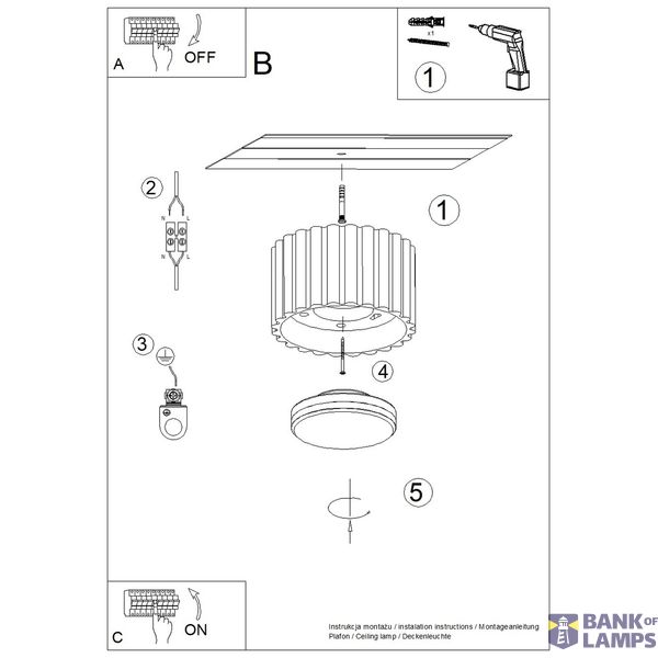 Ceiling lamp AURA 1 red ochra Gx53 image 6