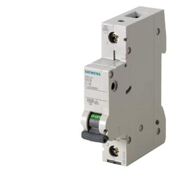 Miniature circuit breaker 230/400 V 10 kA, 1-pole, C, 1.6 A image 1