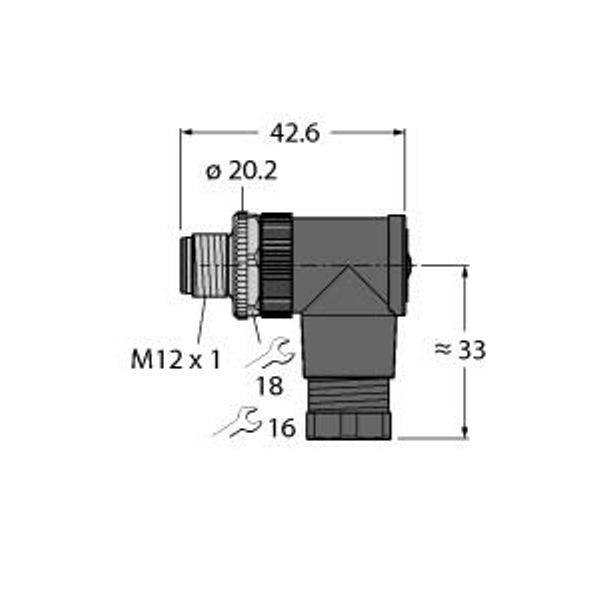 Field-Wireable Connector Male Connector M12 × 1, Angled   BS82121-0/PG9 image 1