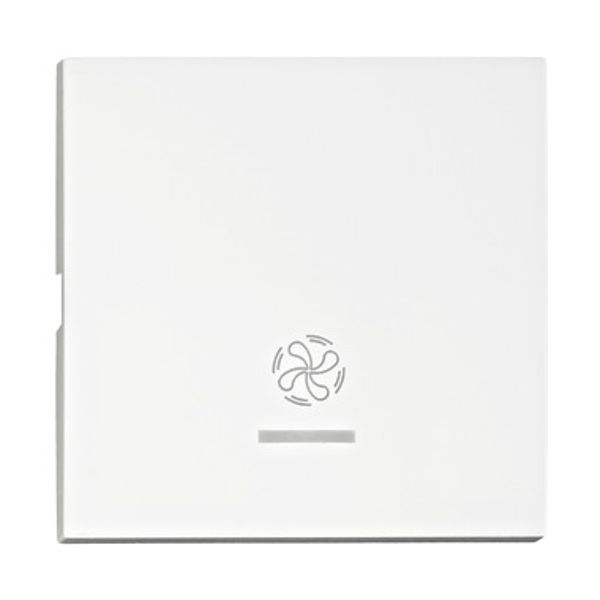Rocker S 50 with tranparent control window, symbol fan,white image 1