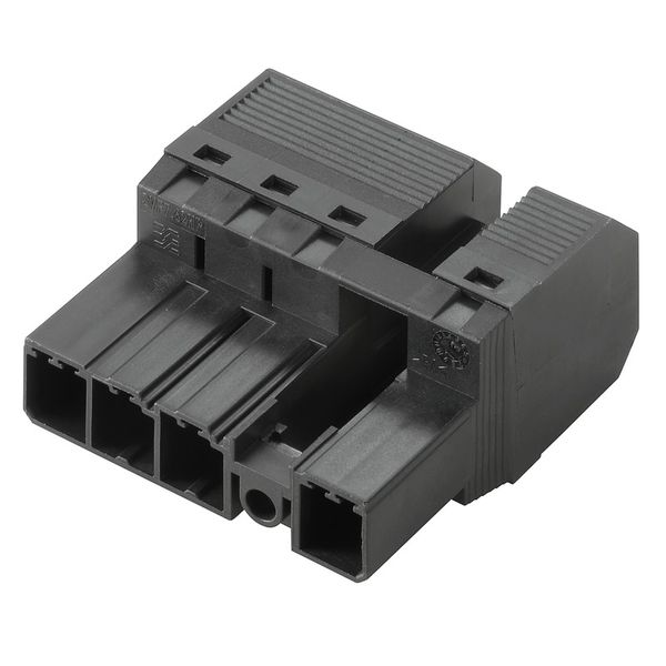 PCB plug-in connector, male plug, 7.62 mm, Number of poles: 4, 180°, PUSH IN without actuator, Tension-clamp connection, Clamping range, max. : 10 mm², Box image 1