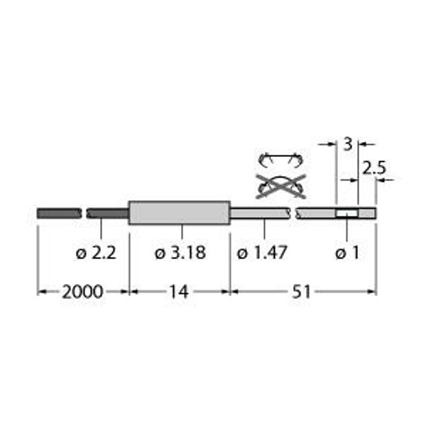 Plastic Fiber Single Conductor — Jacketed Optical Cable Made of Plastic Fiber   PIPS46U image 1