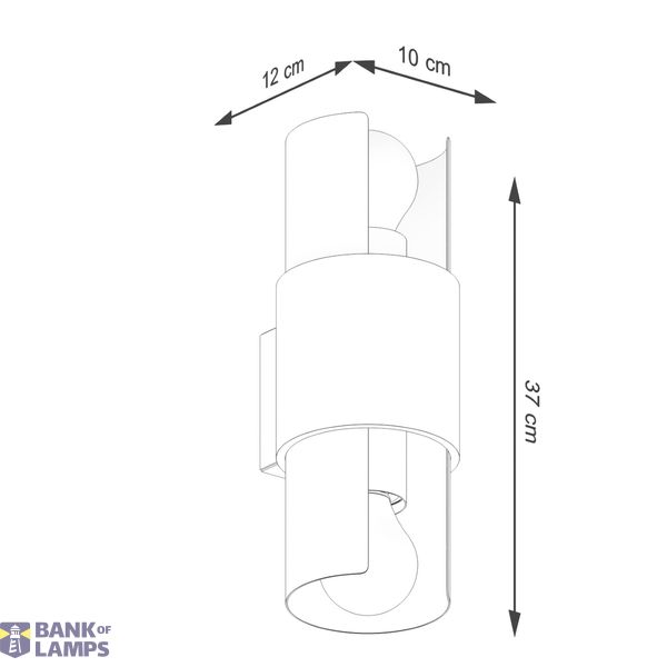 FLASH 2 WALL LAMP WHITE 2XE27 image 8