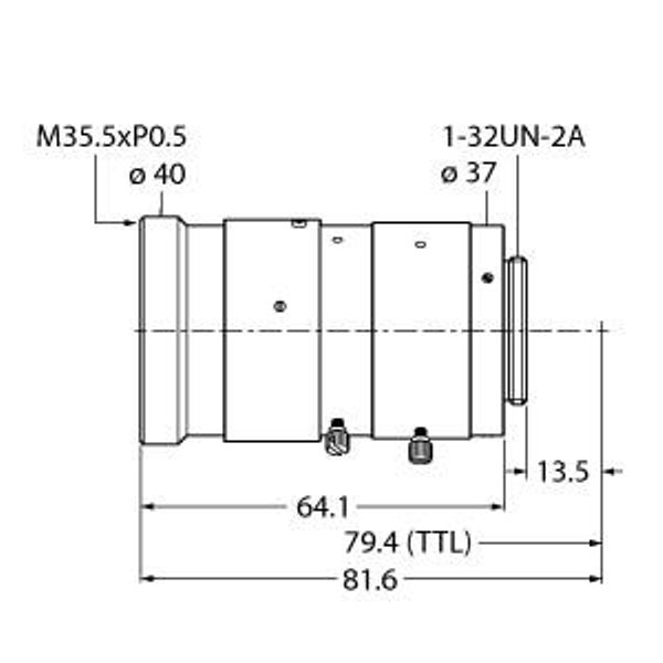 Image Processing C-mount Lens   LCF75LEVMP image 1