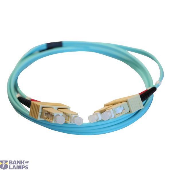 Patch cord fiber optic OM3 multimode (50/125µm) SC/SC duplex 3 meters image 2