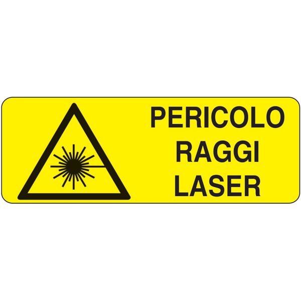 Adhesive for recta. danger sign - 350 x 125 mm image 1