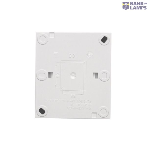 IP44 double socket outlet with earthing - transparent flap, 16A, quick connection, black matt image 1