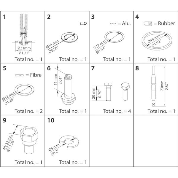 Overhaul kit - EVRAT/EVRST 10 image 1