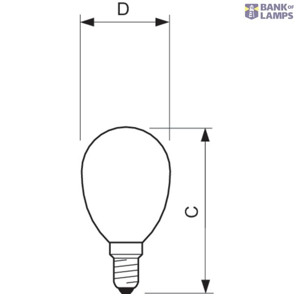 CLA LEDLuster ND 2-25W P45 E14 827 CL image 3