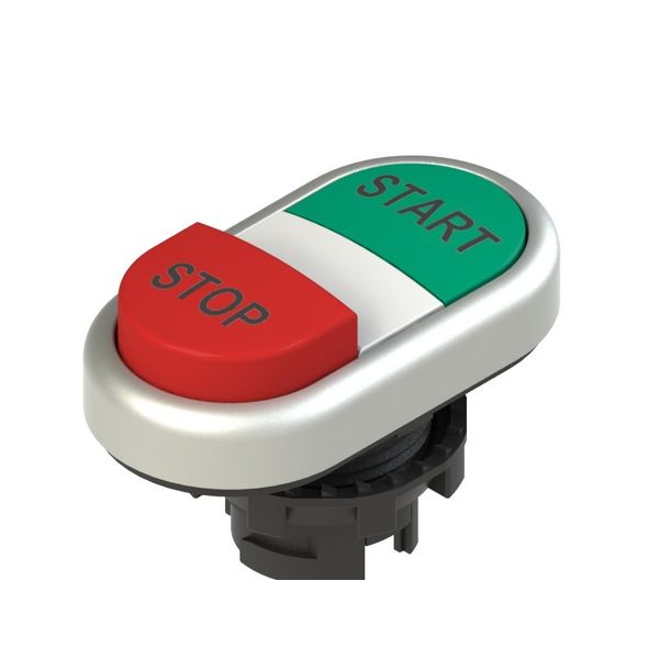Double lower projecting pushbutton, with marking image 1
