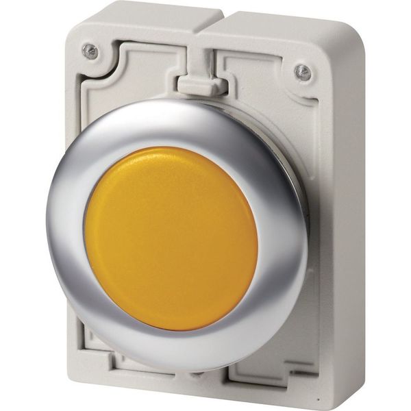 M30I-FL-Y Indicator light, RMQ-Titan, flat, yellow, Front ring stainless steel image 4