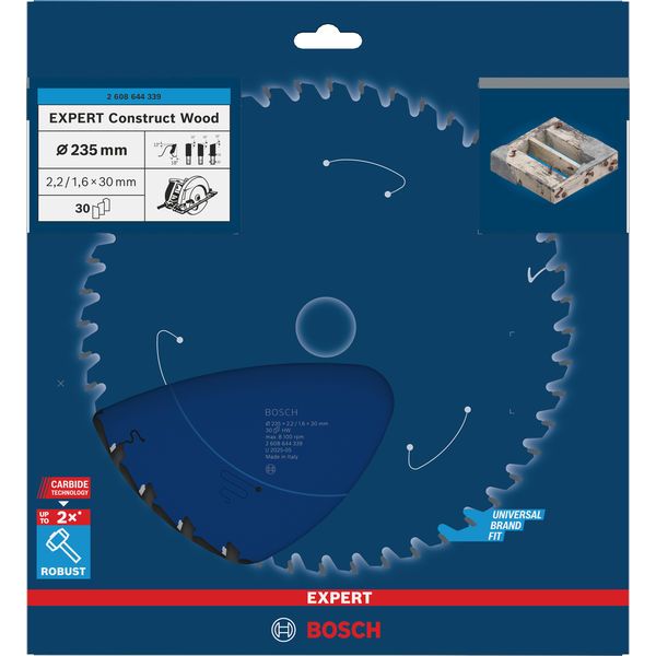 Expert for Construct Wood, 235 x 30mm, T30 image 1