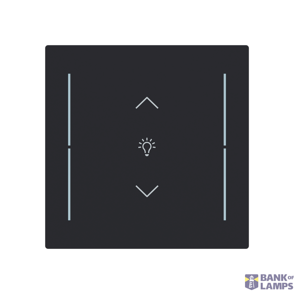 LFDW/A.1.70.1-45M Cover plate with legend with Symbol "dimming" black matt - Trevion® image 1