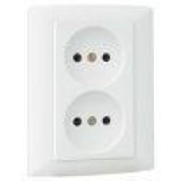 MONOBLOCK DOUBLE SINGLE PHASE SOCKET ANTHRAC image 1