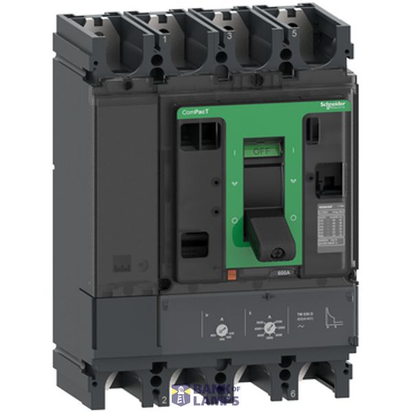 NSX630F 36kA AC 630A TMD 4P4D image 1