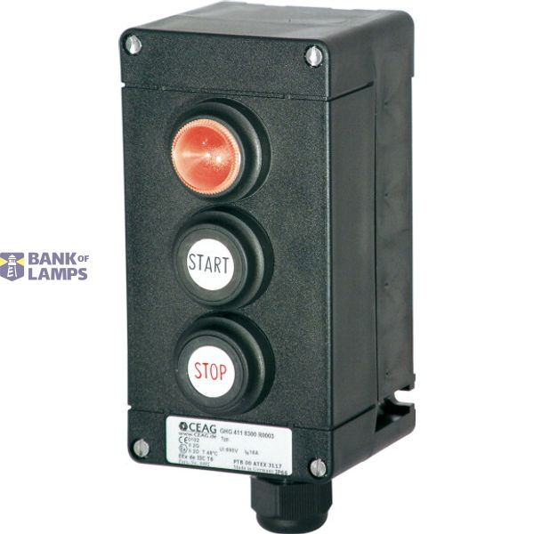 Ex-e control unit GHG 411 83 for zone 1/21, Variant: zP413/15-02/15-03/71-01/00-20z, Cable entry: 1x M32 + 1x M20 image 1