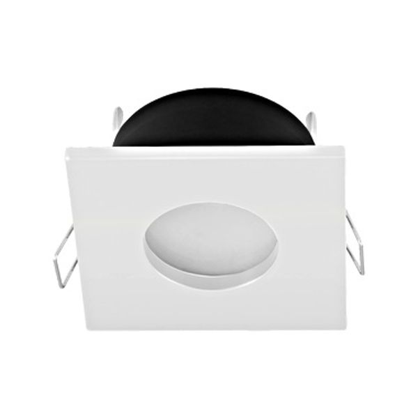 Spotlight housing 83x83 white/satin 'TEDO IP65' image 1