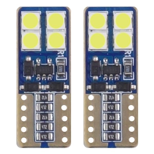 LED CANBUS 8SMD 2835 T10e (W5W)  White 12V/24V image 1