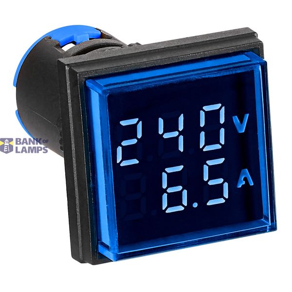Volt-amperemeter 22.5 mm, 50–500 V, 0–100 A ac, sine, square. image 1