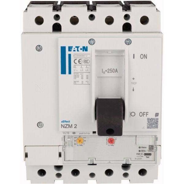 NZMH2-4-AX250 NZM2 PXR10 circuit breaker, 250A, 4p, Screw terminal image 3