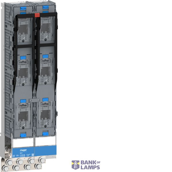 Group 2, double 3-pole switching with 4 x M12 terminals, stainless steel, 800 A image 1