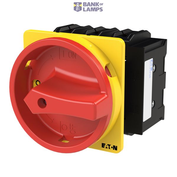 P3 Main switch, 80 A,Flush mounting, 3 pole, Form EA/SVB, Red, Door co image 2