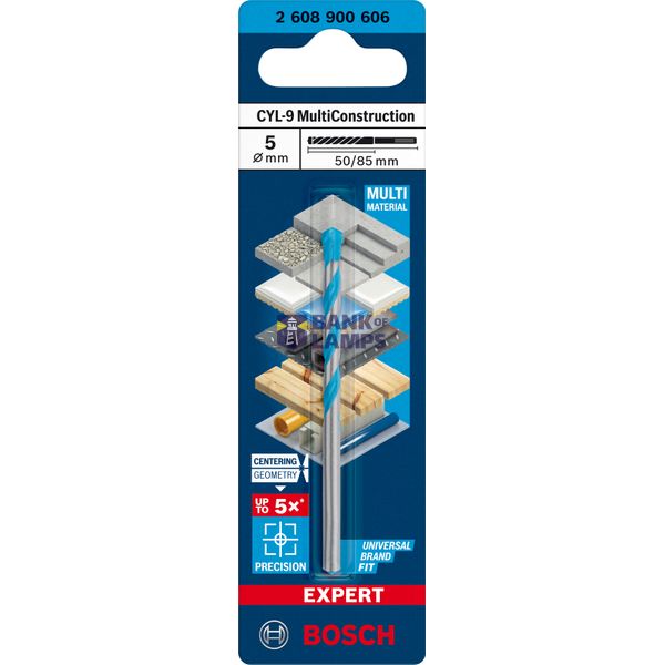 EXPERT CYL-9 MultiConstruction Drill Bit 5 x 5 x 85 mm image 2