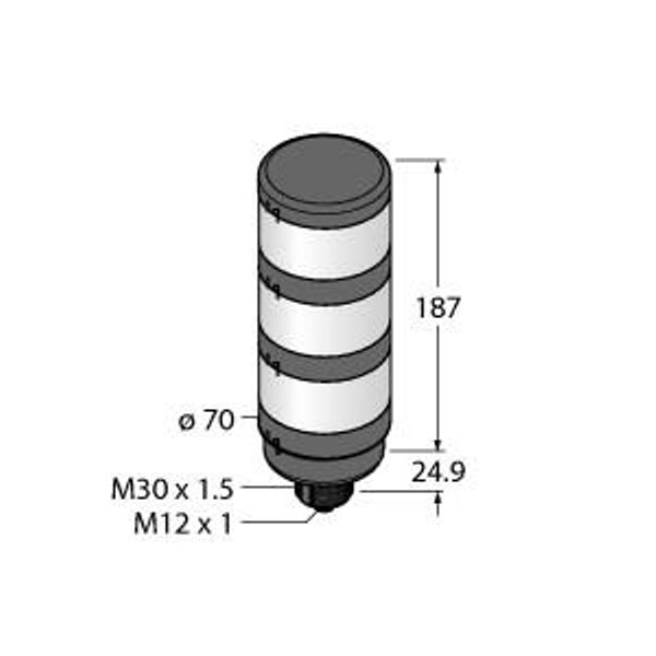 LED Signal Light Modular Signal Tower   TL70GYRQ image 1