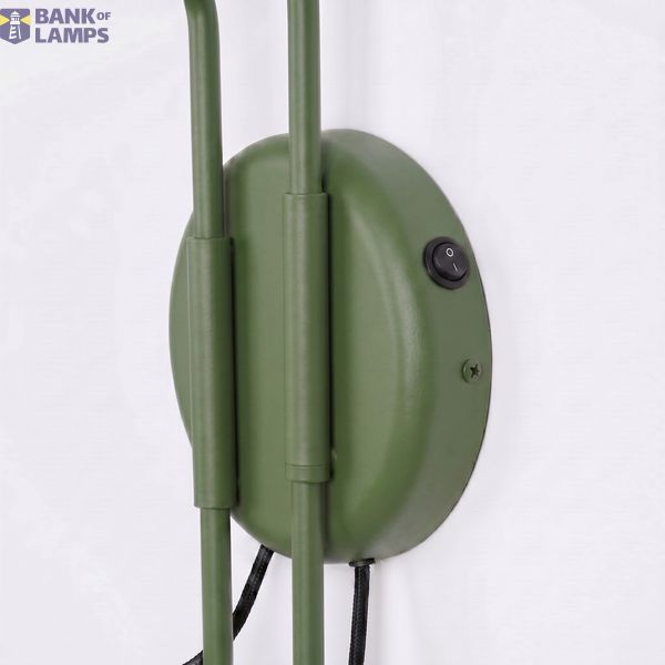 Wall lamp NOX 2 olive green with a switch image 9