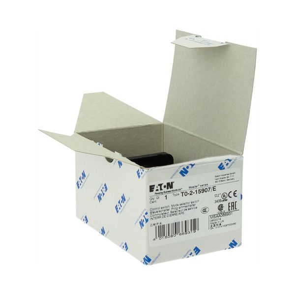 T0-2-15907/E Changeover switches, T0, 20 A, flush mounting, 2 contact unit(s), Contacts: 4, With spring-return from START, 45 °, momentary/maintained, AUTO-0-HAND image 23