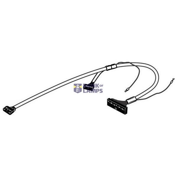 I/O connection cable, MIL40 to 2 x MIL20, 1 m, cross-wired XW2Z0134M image 1