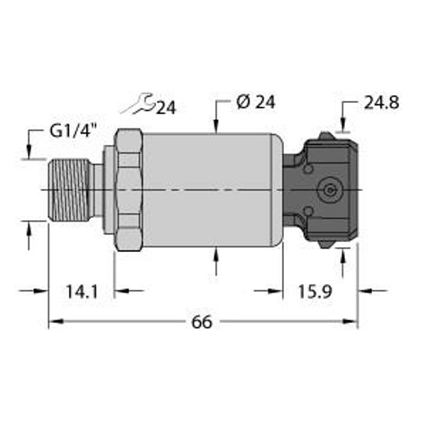Pressure Transmitter Ratiometric Output (3-Wire)   PT600R-2104-U6-AMP3J1 image 1