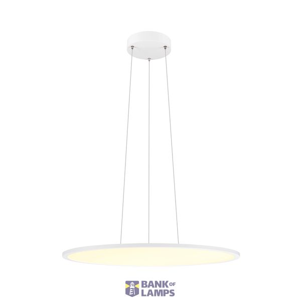 PANEL 60, pendant light, round, PHASE, 3000/4000K, 90ø, wh image 1