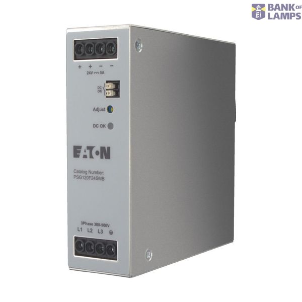 Eaton PSG Power supply unit, Three-phase, 320 - 575 V AC / 24 V DC, 5 A, 120 W image 1
