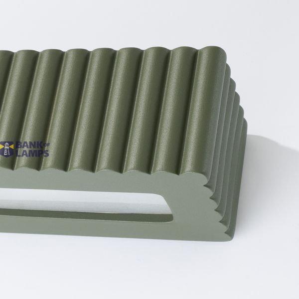 Wall lamp ceramic RIGATA olive green image 11