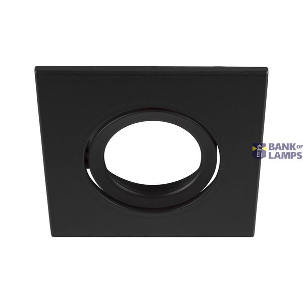 UNIVERSAL DOWNLIGHT cover, for downlight IP20, pivoting, square, black image 1