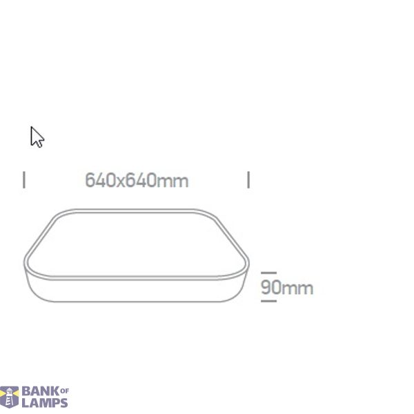 BLACK LED PLAFO 60W CW IP20 230V image 2