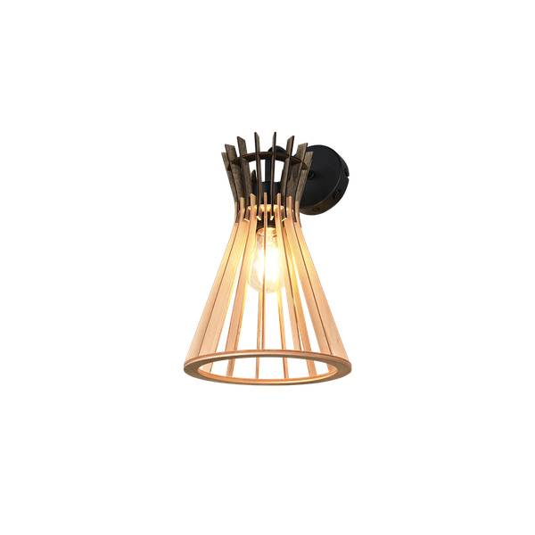 Alice wall lamp E27 natural color/wood image 1