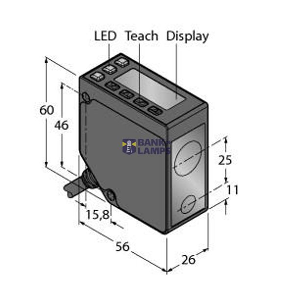 Photoelectric Sensor Diffuse-Mode Laser Sensor (Triangulation)   LE250UC1 image 1